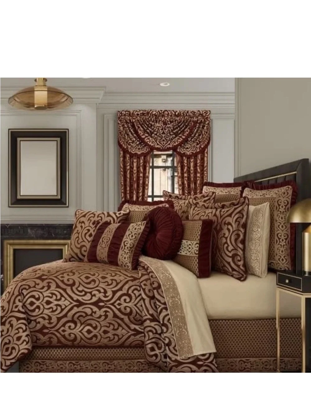 J Queen New York Renzo 4-Pc. Comforter Set, King   NEW